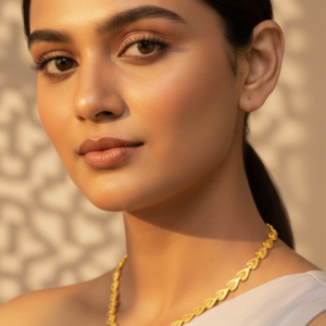 Designer Heart-Link Chain Necklace