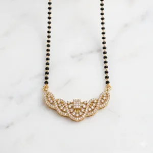 Traditional Black Bead Bridal Mangalsutra Chain