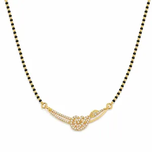 Royale Twist CZ Mangalsutra Necklace