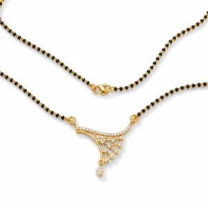 Celestia Curve CZ Mangalsutra Necklace