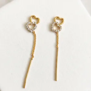 Twin Heart Sui Dhaga Earrings